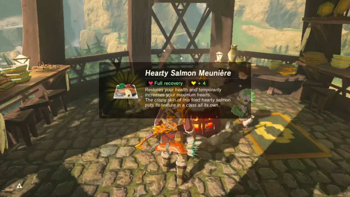 Come fare il salmone alla mugnaia in Zelda: Breath Of The Wild