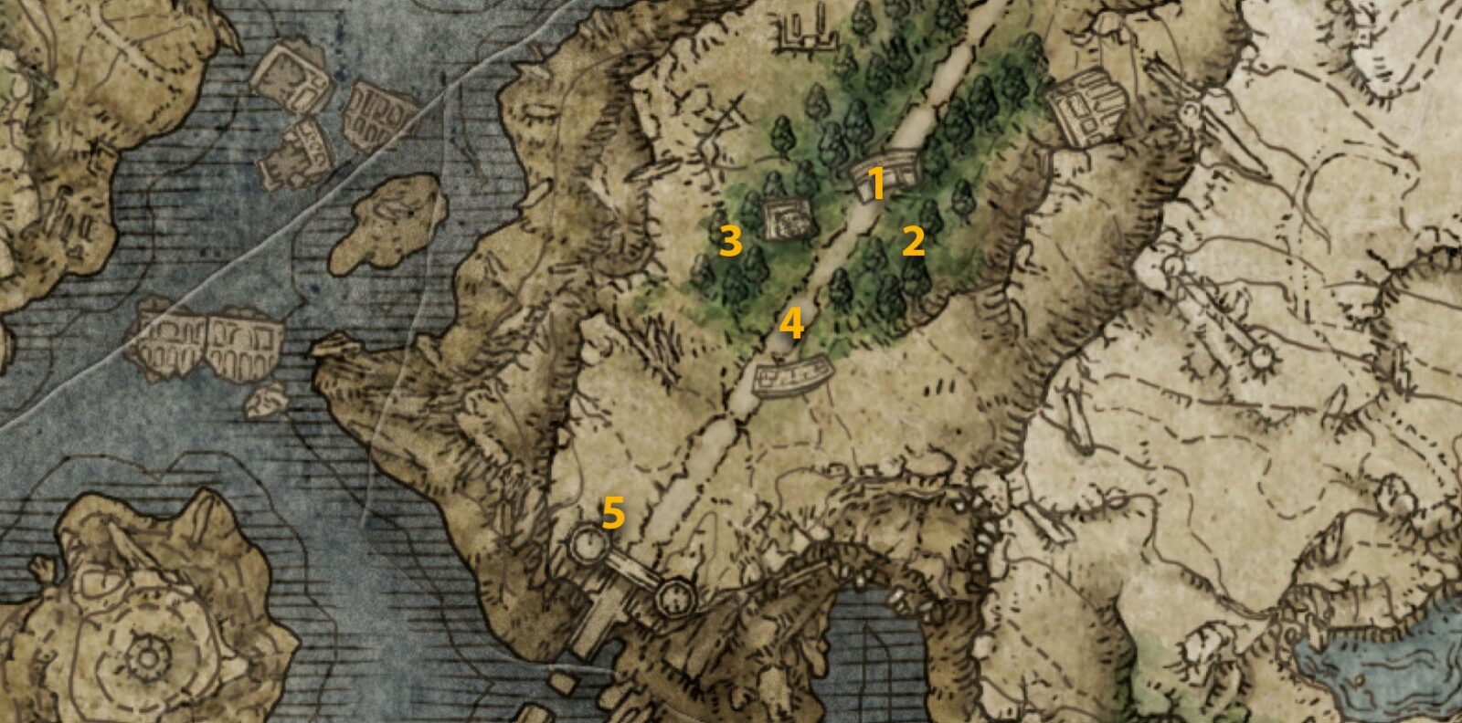 Posizione della mappa di Cuckoo Knight in Elden Ring