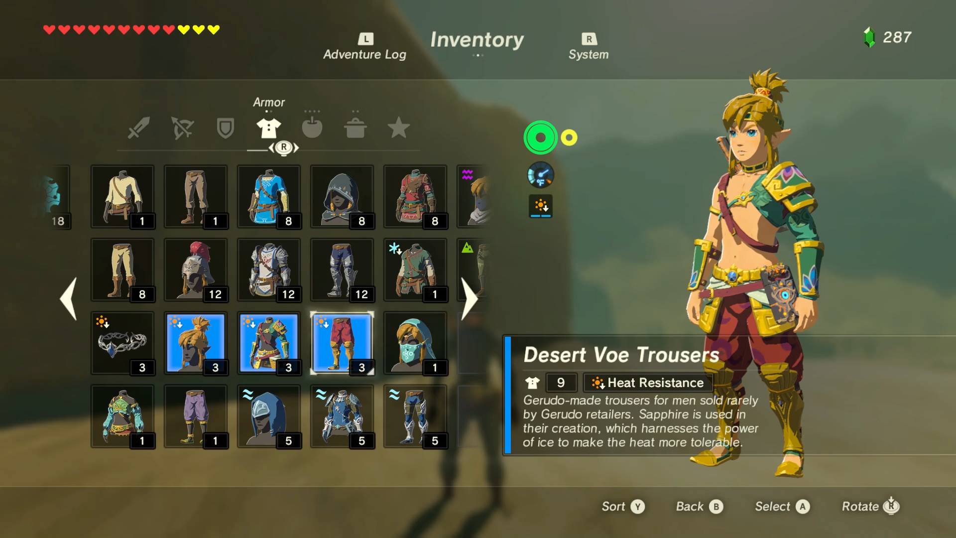 Come ottenere Zelda: Breath Of The Wild Desert Voe e Radiant Armor Sets