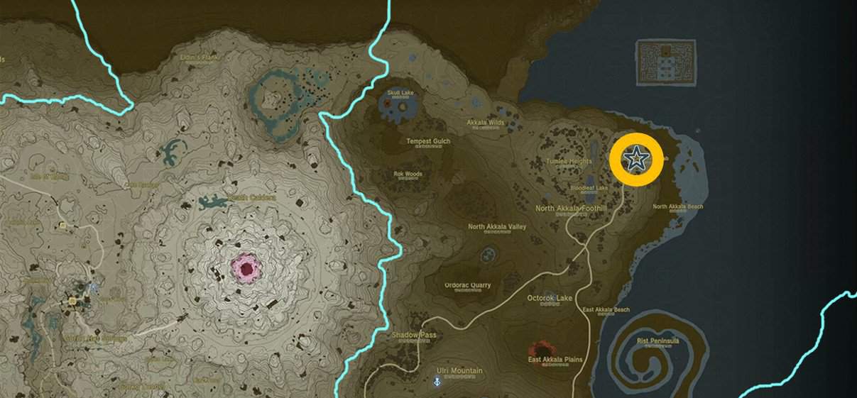 Posizione del medaglione di viaggio in Lacrime del regno