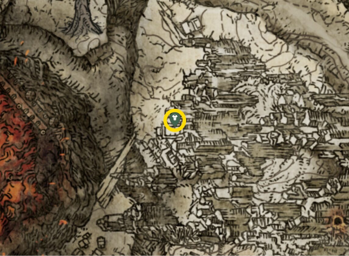 Bloodhound Knight Imposta la posizione sulla mappa in Elden Ring