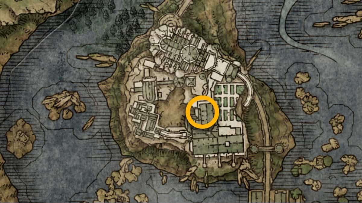 Raya Lucarian Sorcerer Imposta la posizione sulla mappa in Elden Ring