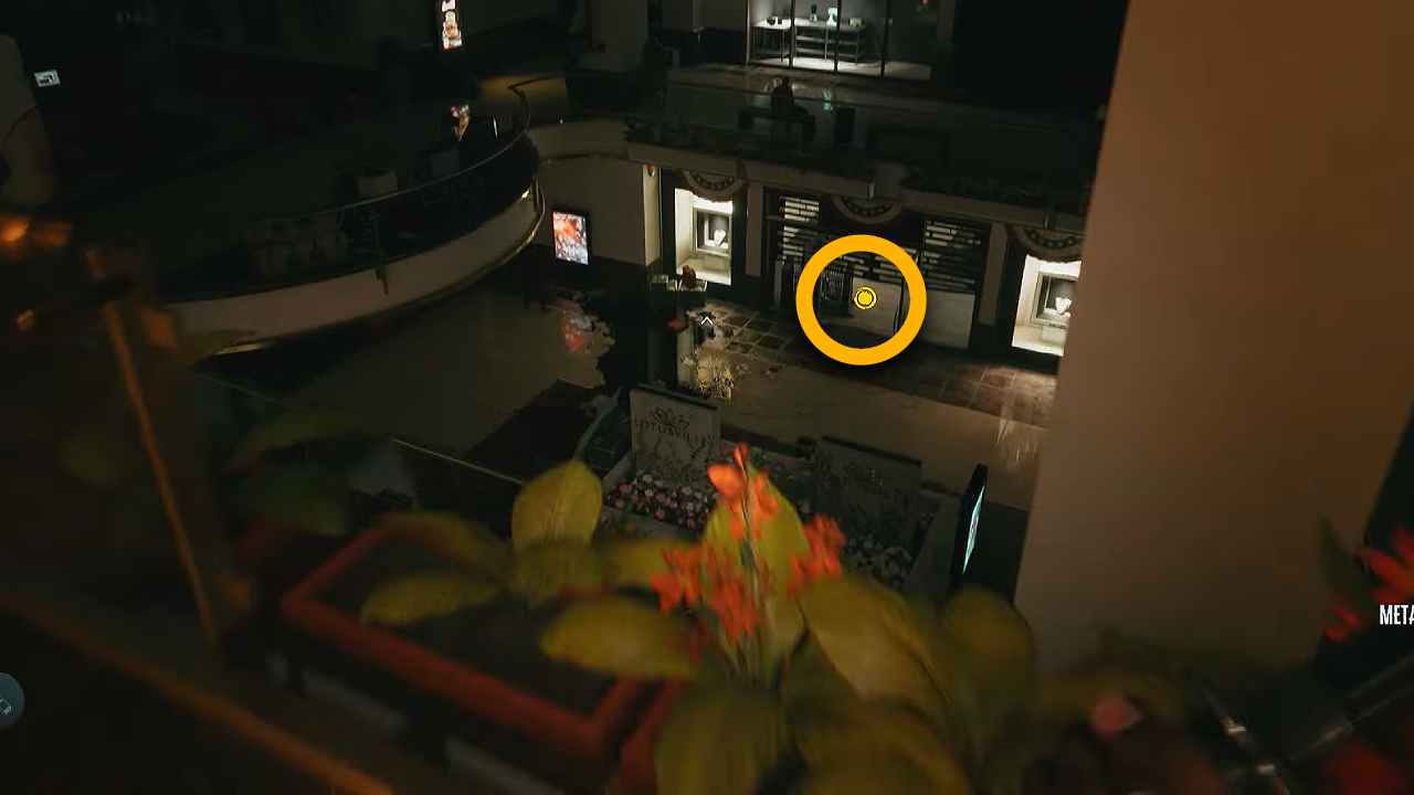 Negozio che collega il corridoio di manutenzione con il centro commerciale in Dead Island 2