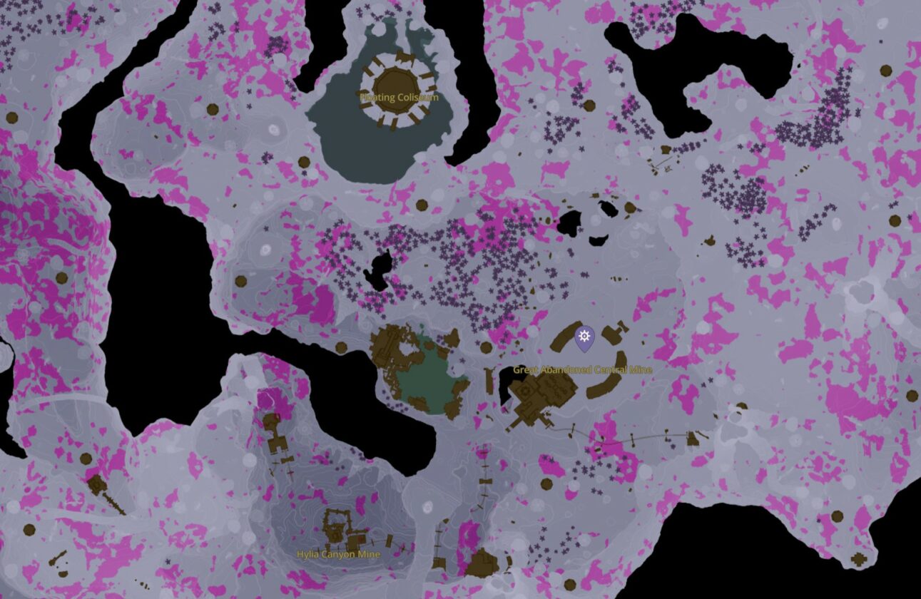 Posizioni della Pietra Schema di Zelda TotK