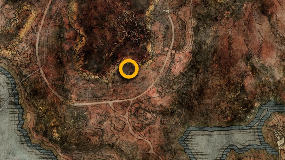 Elden Ring Smithing Stone 4 posizioni sulla mappa nella Palude di Aeonia