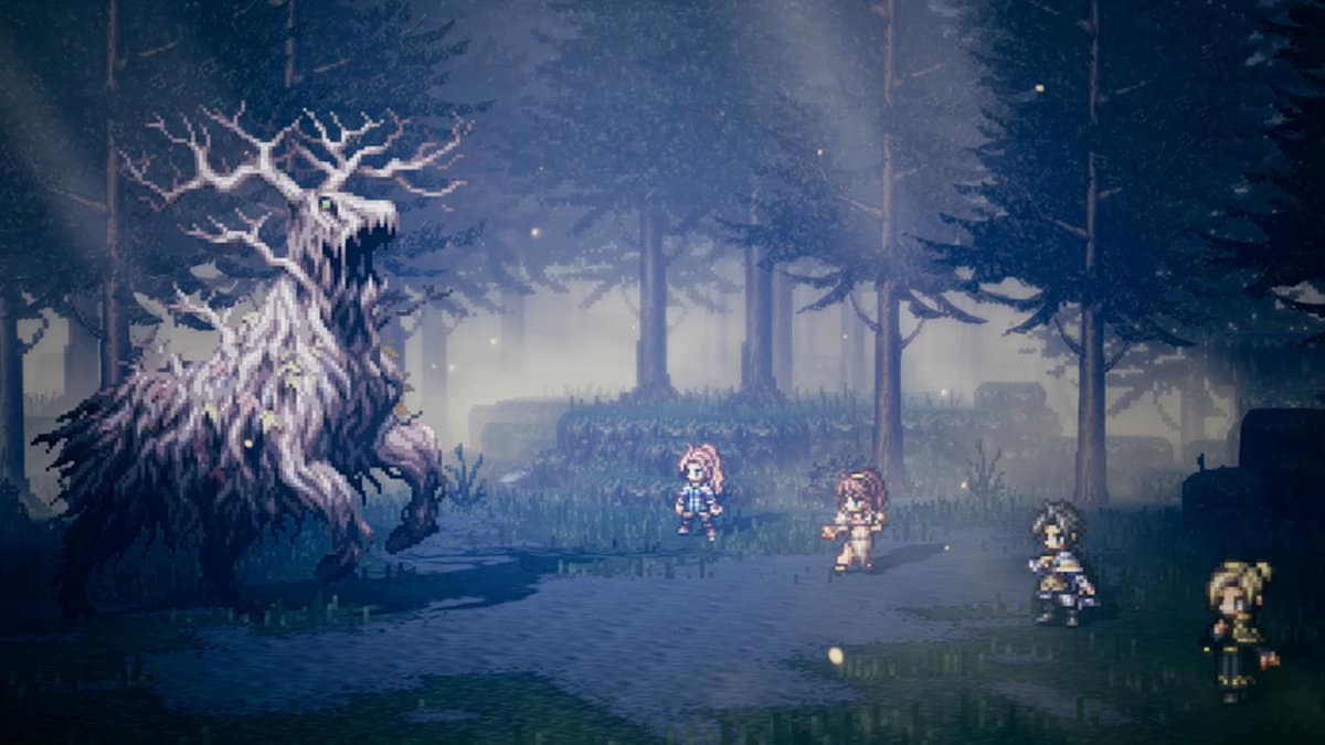 Lord of the Forest boss fight in Octopath Traveler