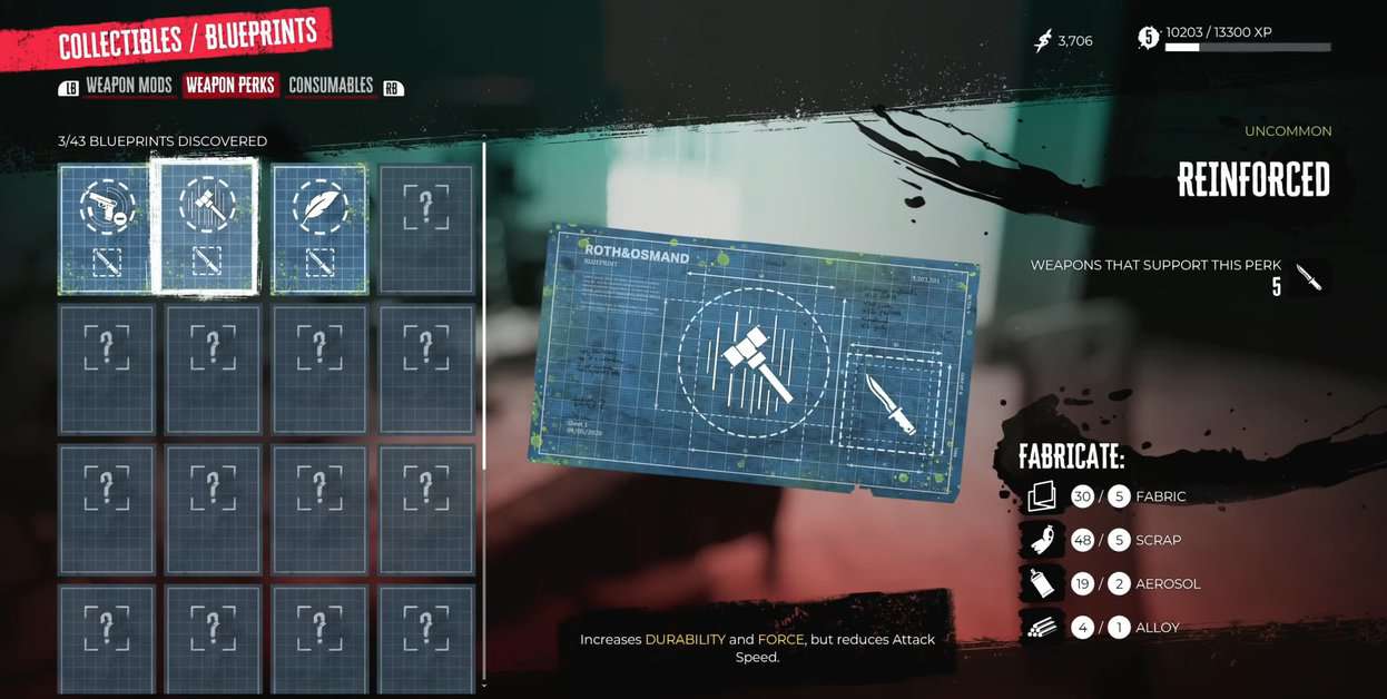 Posizioni dei progetti di Dead Island 2: mod di armi, vantaggi e materiali di consumo