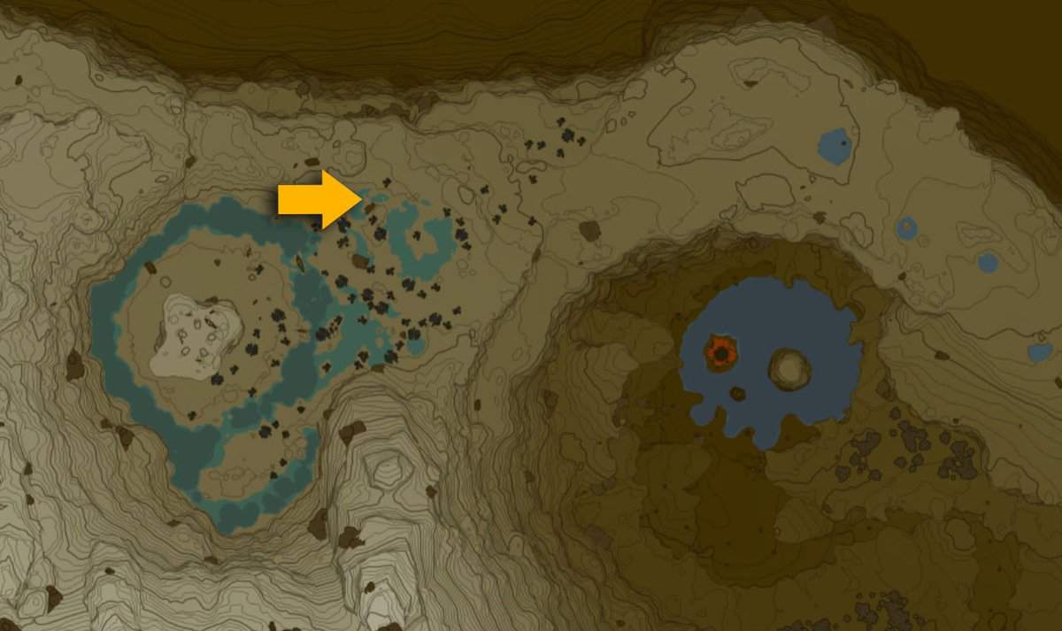 Posizione sulla mappa del Santuario Kimayat in Lacrime del Regno