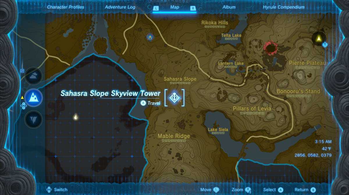 Zelda: Soluzione Tears Of The Kingdom Sahasra Slope Skyview Tower