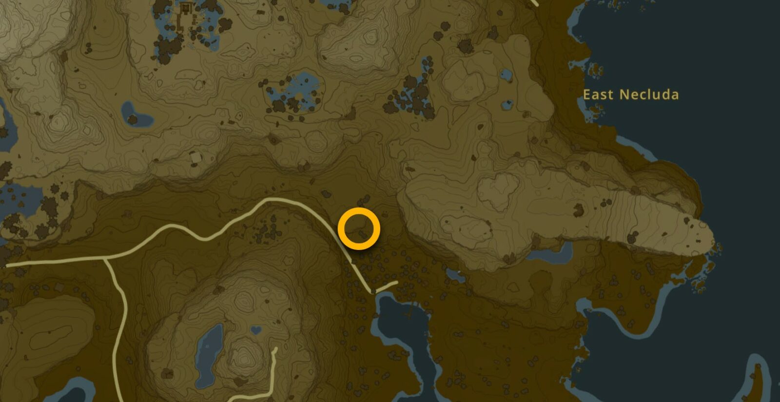 Posizione sulla mappa del Santuario di Sifumim in Lacrime del Regno