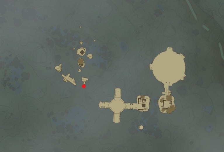 Posizione del Santuario Kumamayn in Zelda TotK