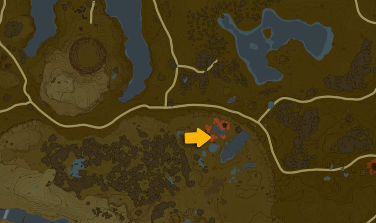 Posizione sulla mappa del Santuario di Kyokugon in Lacrime del Regno