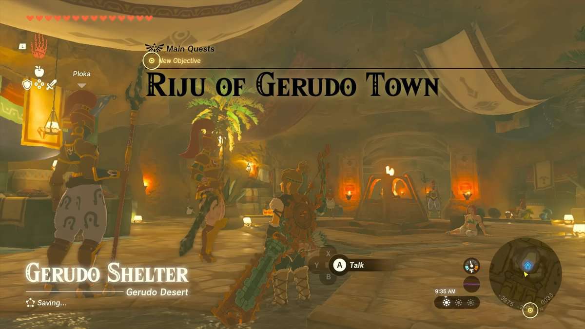 Zelda: Tears Of The Kingdom Riju Of Gerudo Town Soluzione