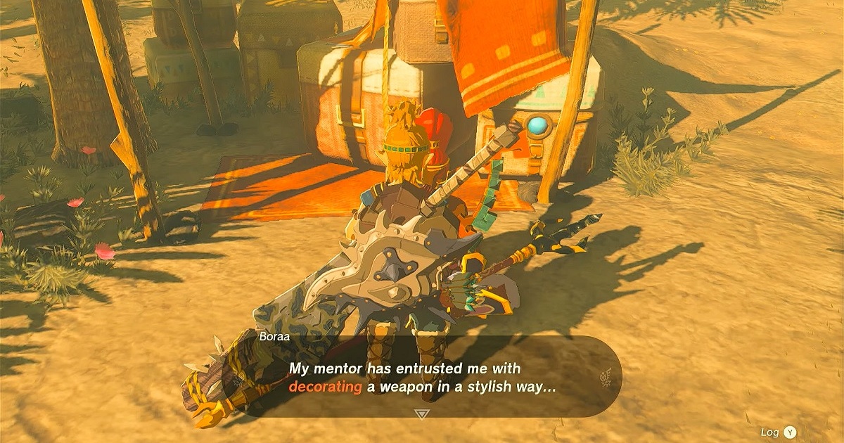 Zelda: Tears of the Kingdom decora con passione Soluzione dell'indovinello: quale arma irradia passione ardente?