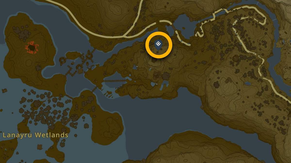 Posizione del Santuario di Jonsau in Zelda: TotK