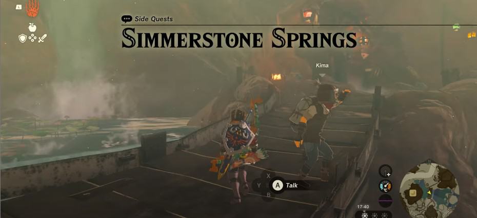 Zelda: Lacrime del Regno Simmerstone Springs Soluzione