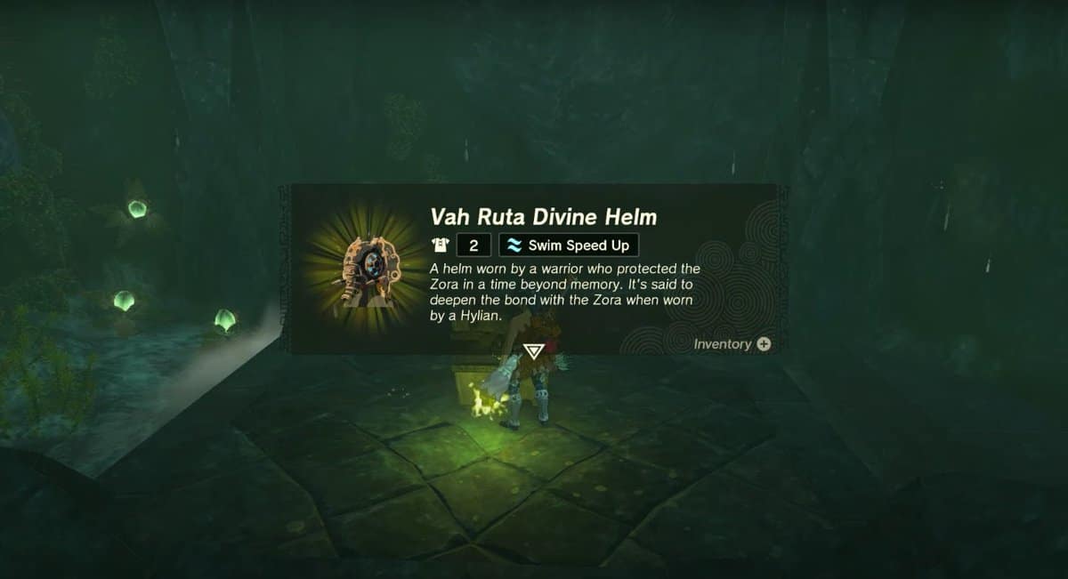 Come ottenere l'elmo divino di Vah Ruta in Zelda: Tears Of The Kingdom