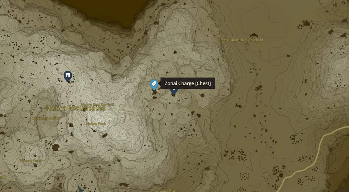 Tundra di Pikida Stongrove Zonai Charge location in TotK