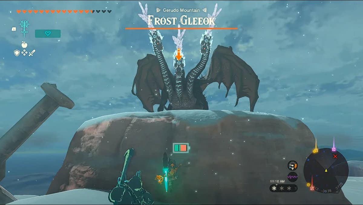 Frost Gleeok in Zelda Tears of the Kingdom