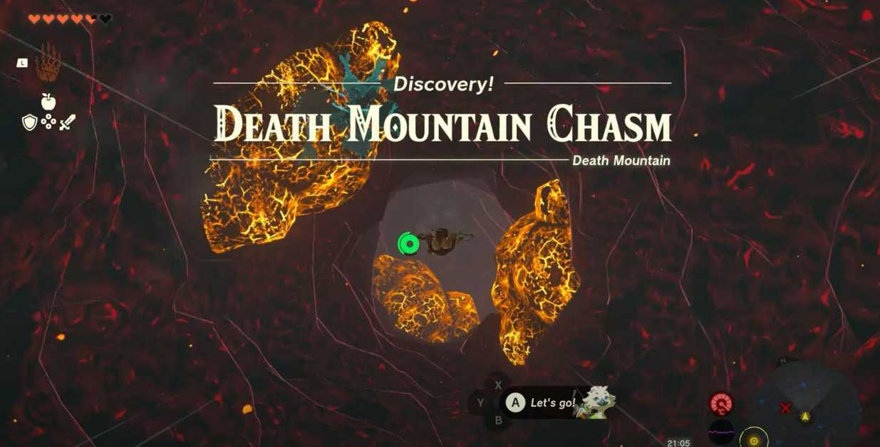 How To Get To Death Mountain Chasm In Zelda: Tears Of The Kingdom