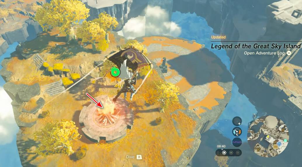 Soluzione di Zelda: Tears Of The Kingdom Legend of The Great Sky Island