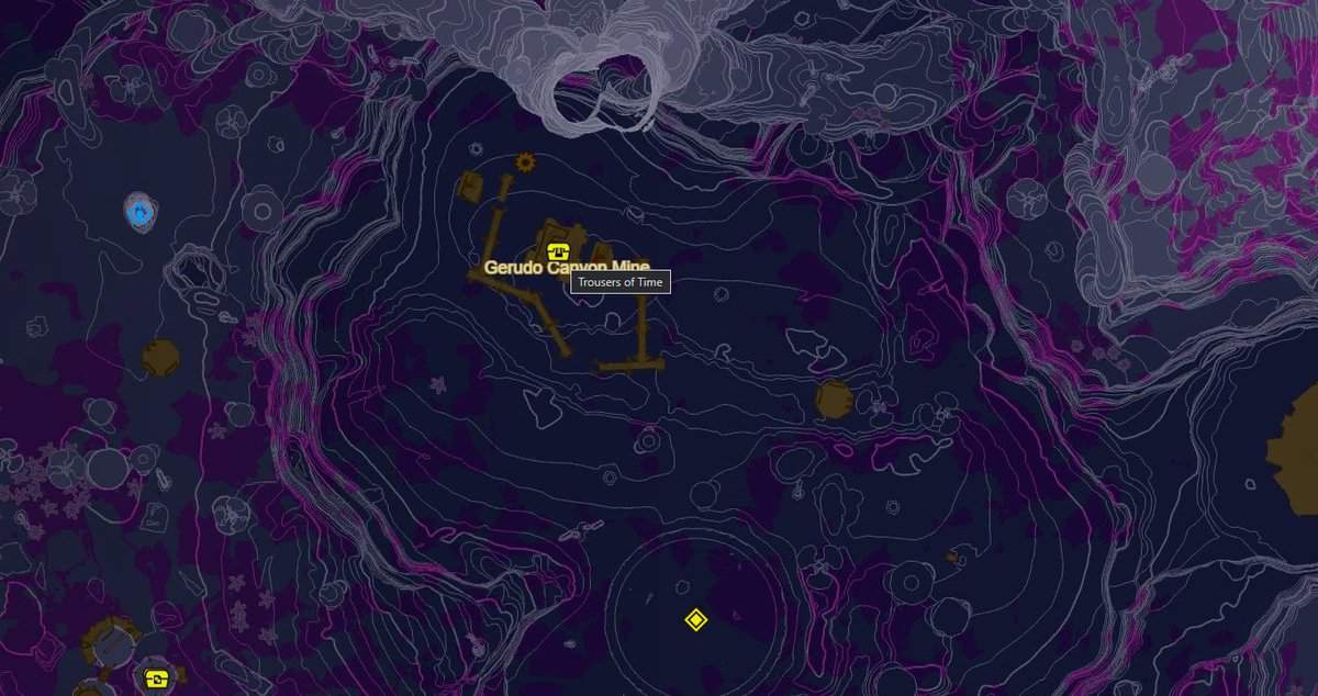 Posizione dei pantaloni del tempo in Zelda TotK