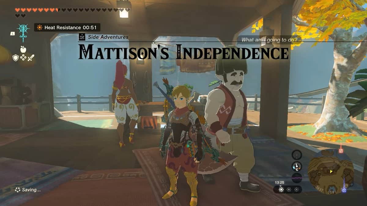 Zelda: Tears Of The Kingdom Mattison's Independence Soluzione