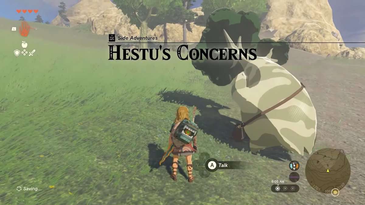 Zelda: Tears Of The Kingdom Hestu's Concerns Soluzione