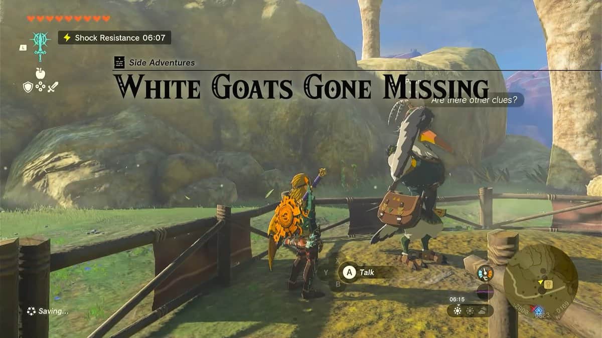 Zelda: Tears Of The Kingdom White Goats Gone Missing Soluzione