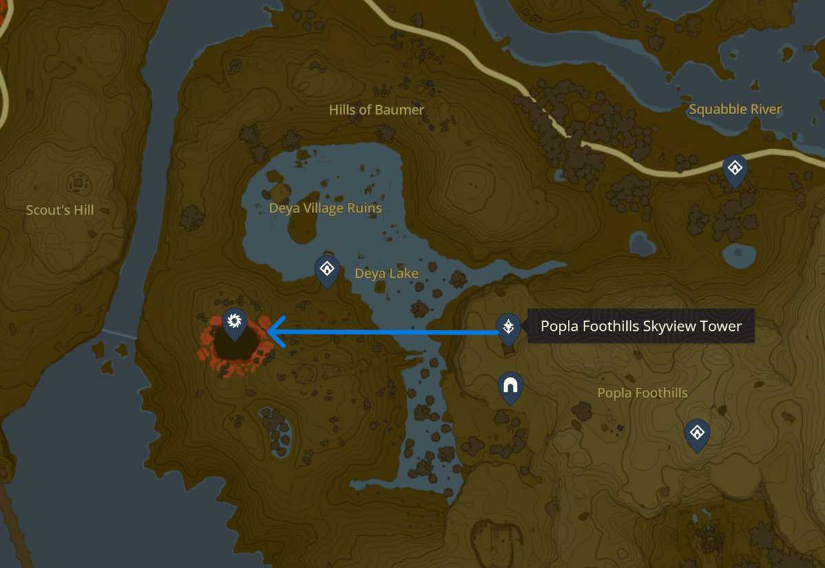 Zelda Tears of the Kingdom Hills of Baumer Chasm