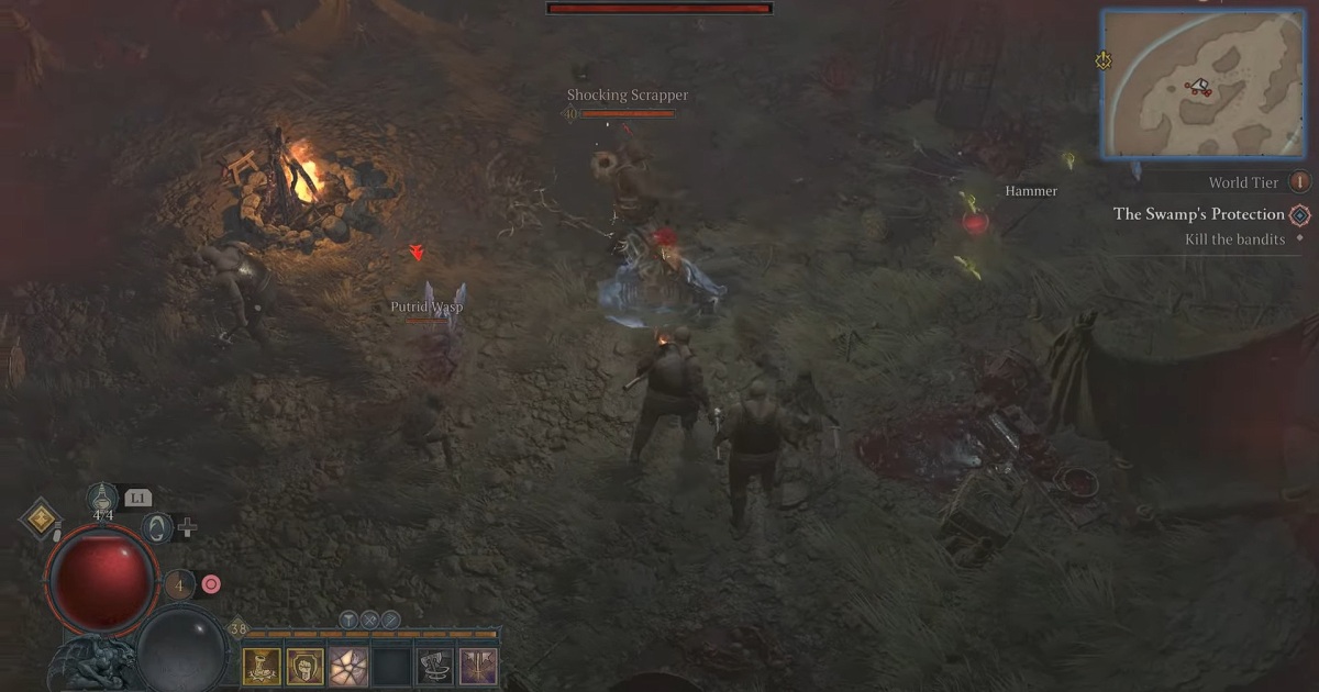 Correzione del bug di Diablo 4 The Swamp's Protection: come completare la missione "Trova l'accampamento dei banditi".