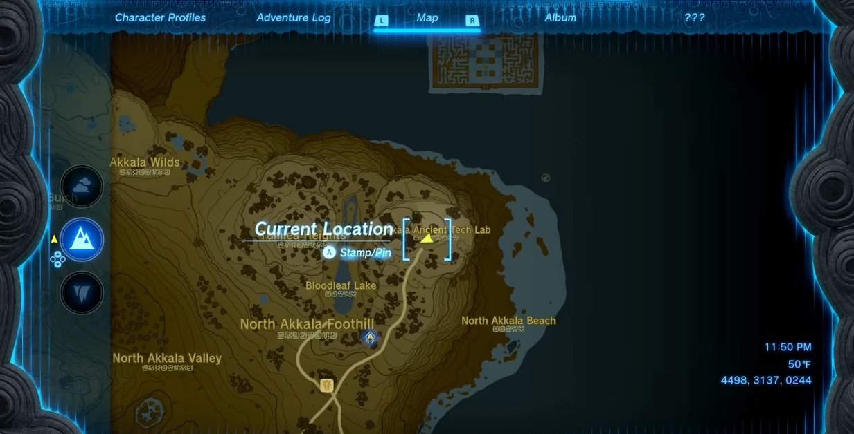 Posizione dell'armatura del clan Yiga in Lacrime del regno