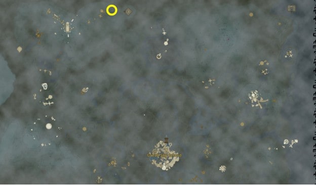 Posizione del tablet 1 in Lacrime del Regno