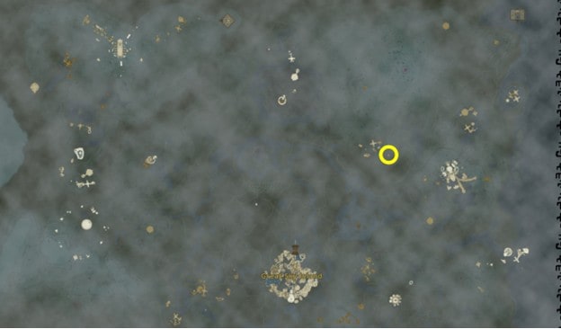 Posizione sulla mappa del Tablet 5 in Lacrime del Regno