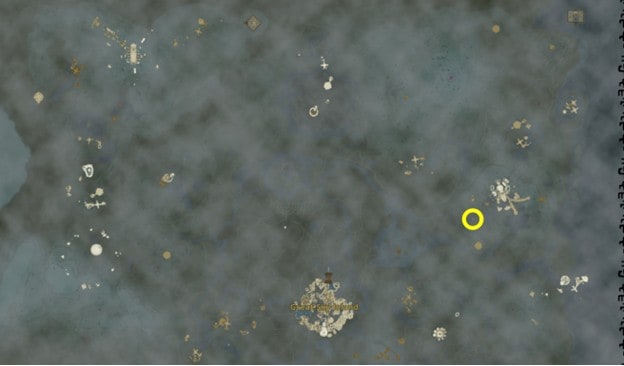 Posizione sulla mappa del Tablet 6 in Lacrime del Regno