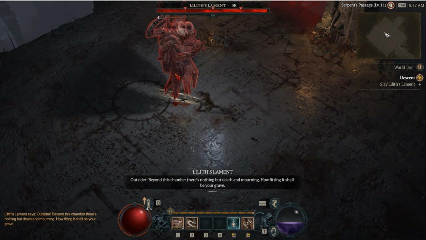 Guida al boss del lamento di Lilith in Diablo 4