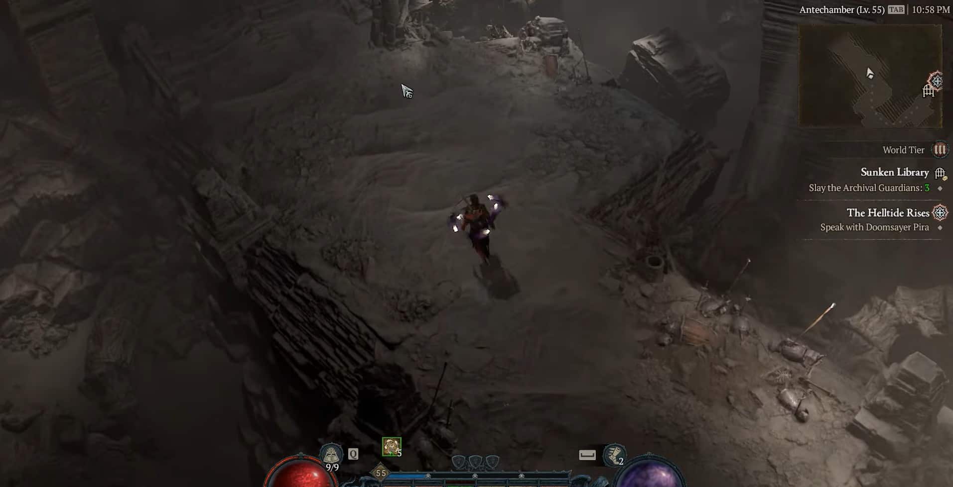 Guida al dungeon della libreria sommersa di Diablo 4