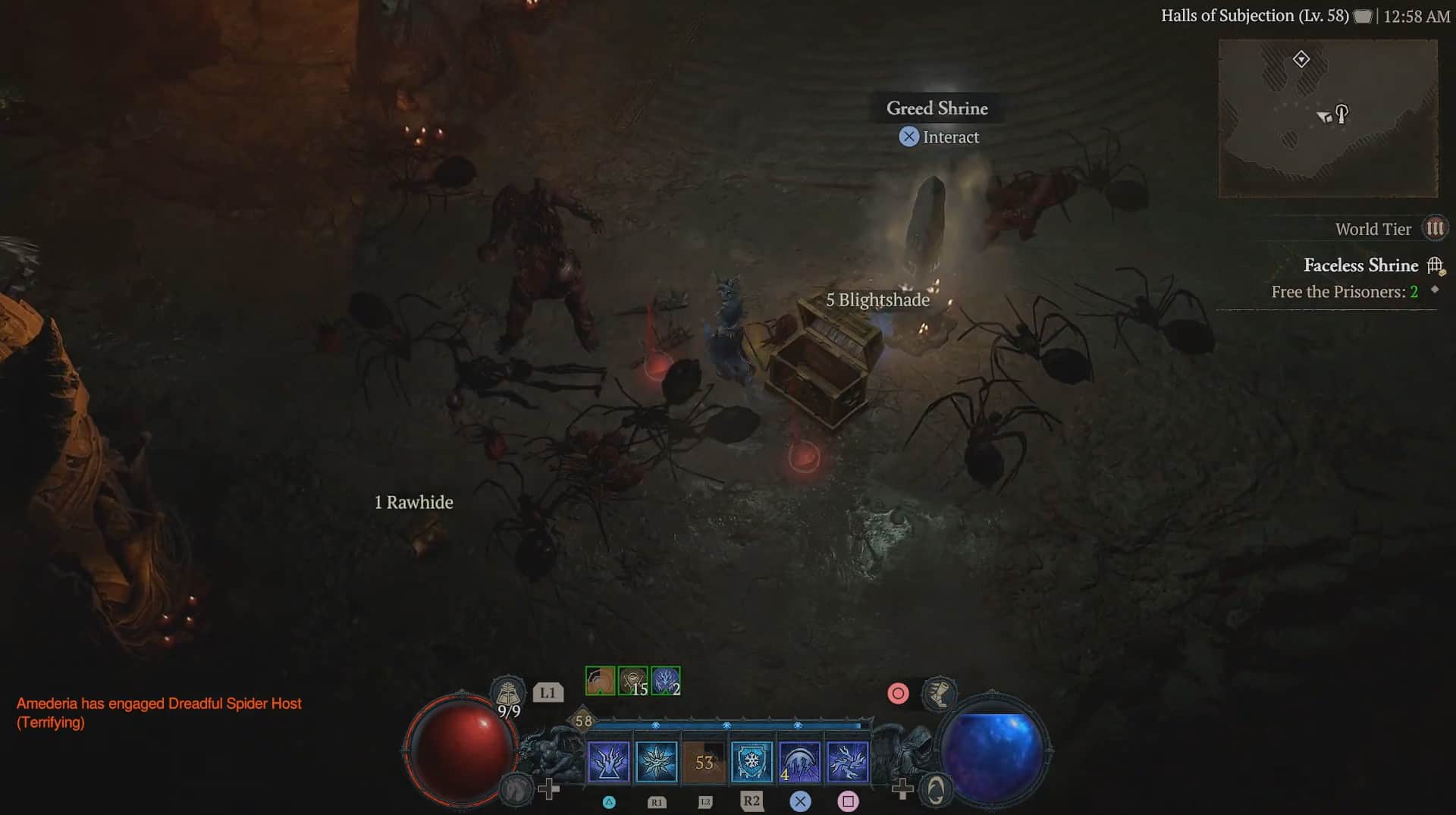 Faceless Shrine Dungeon in Diablo 4