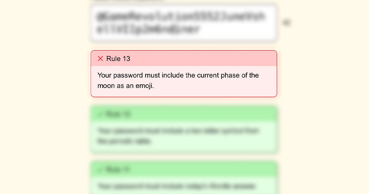 Gioco di password Regola 13: Soluzione Emoji della fase attuale della luna
