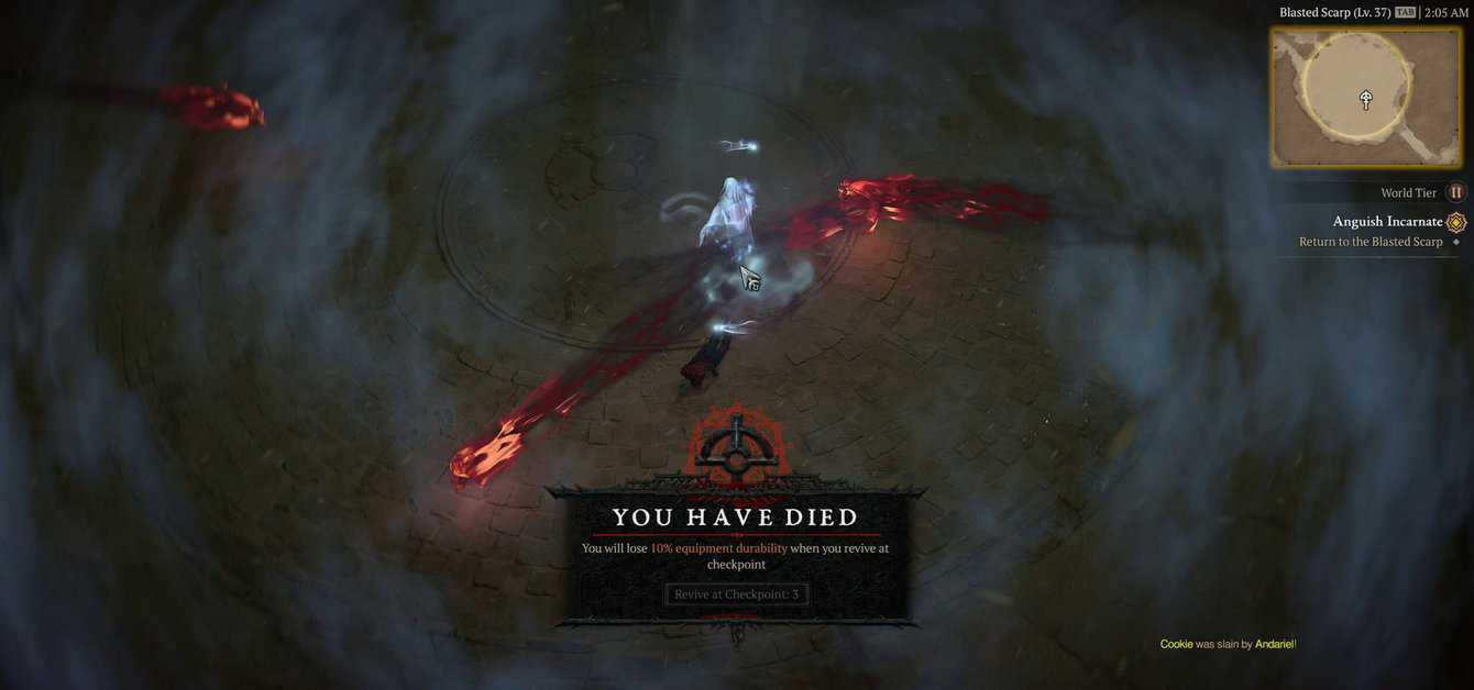C'è qualche pena di morte in Diablo 4?