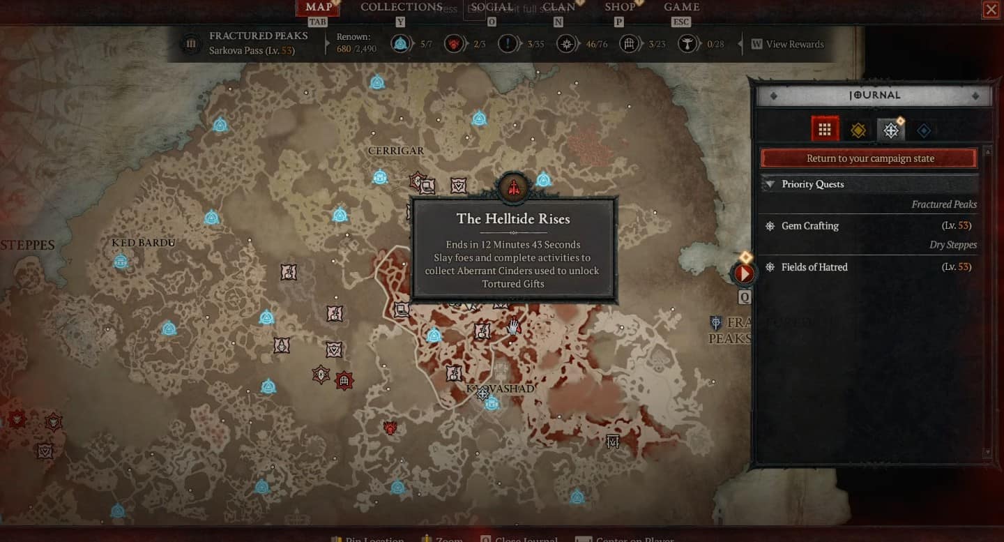 Eventi Helltide in Diablo 4