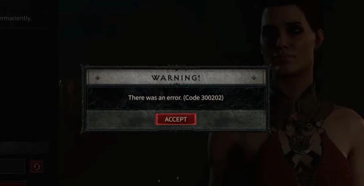 Come correggere il codice di errore 300202 in Diablo 4
