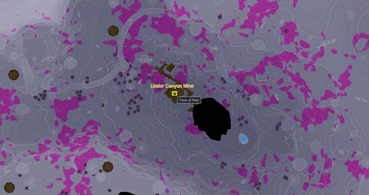 Posizione della miniera del Lindor Canyon in Zelda TotK