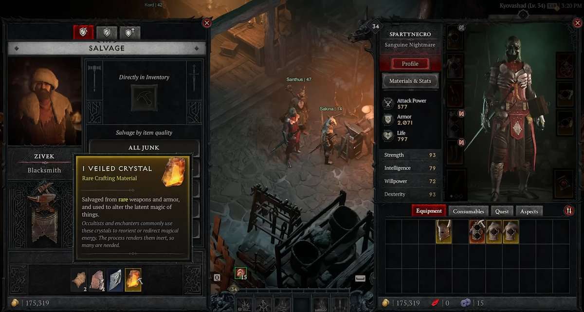 Come recuperare equipaggiamento e oggetti in Diablo 4