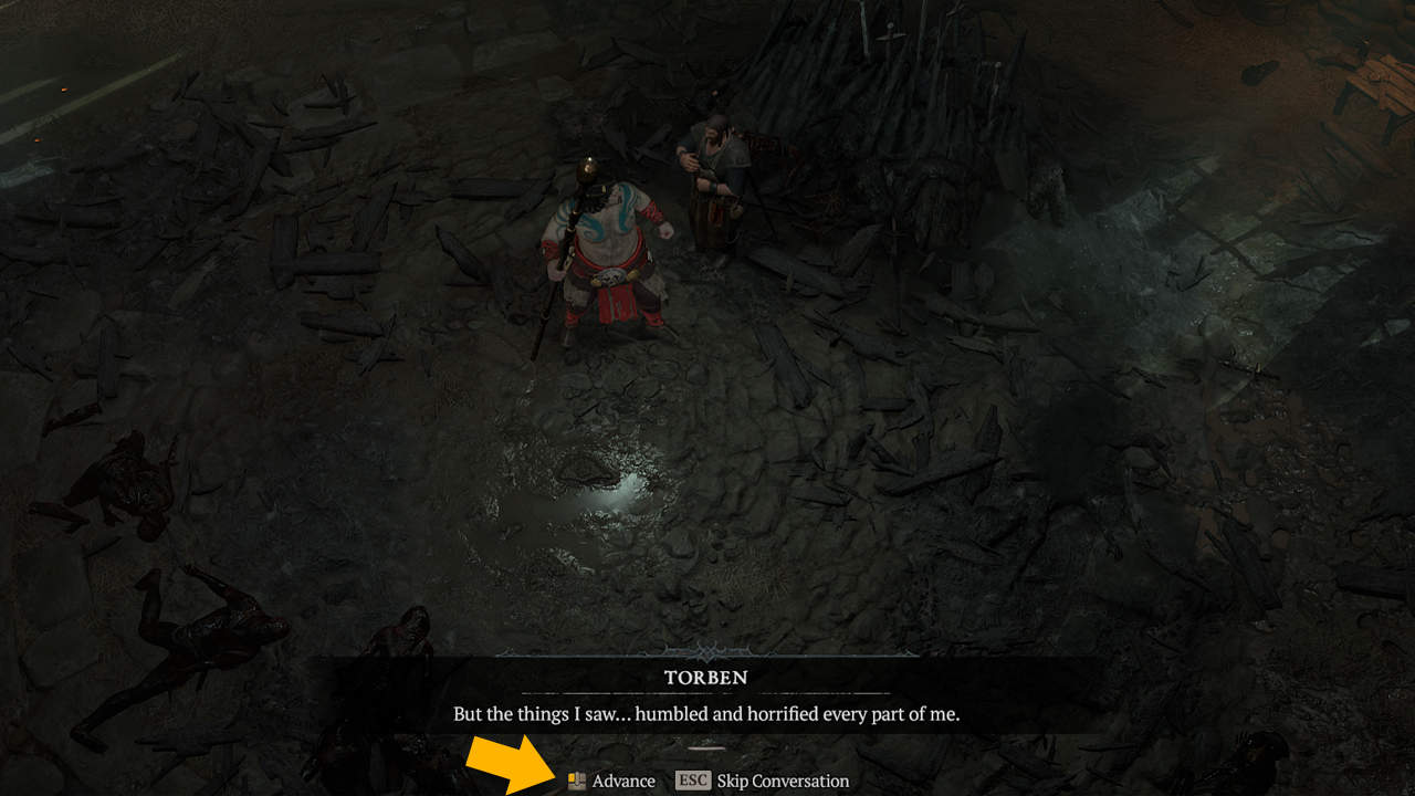 Saltare filmati e dialoghi in Diablo 4