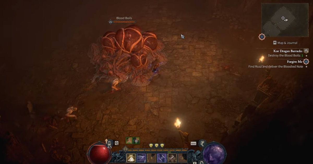 Correzione bug di Diablo 4 Kor Dragan Barracks: come trovare l'ebollizione del sangue mancante