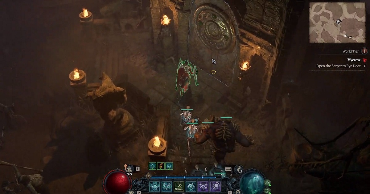Correzione bug di Diablo 4 Vyeresz Stronghold: come aprire la porta dell'occhio del serpente