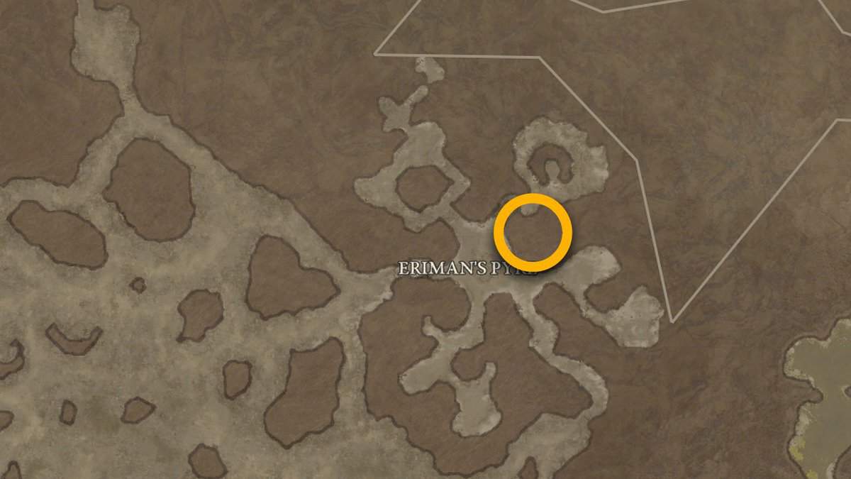 Posizione sulla mappa di Duz'Agur in Diablo 4