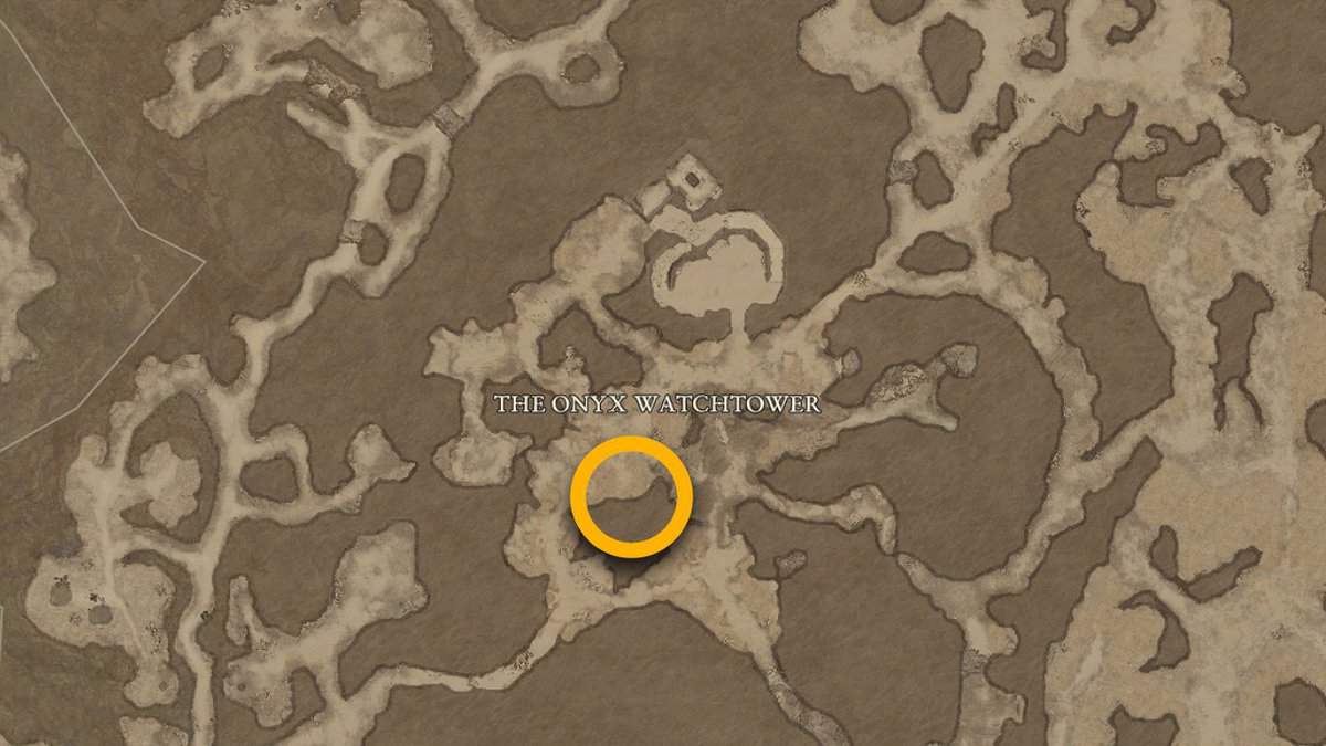 Posizione sulla mappa del Capitano Ezmin in Diablo 4