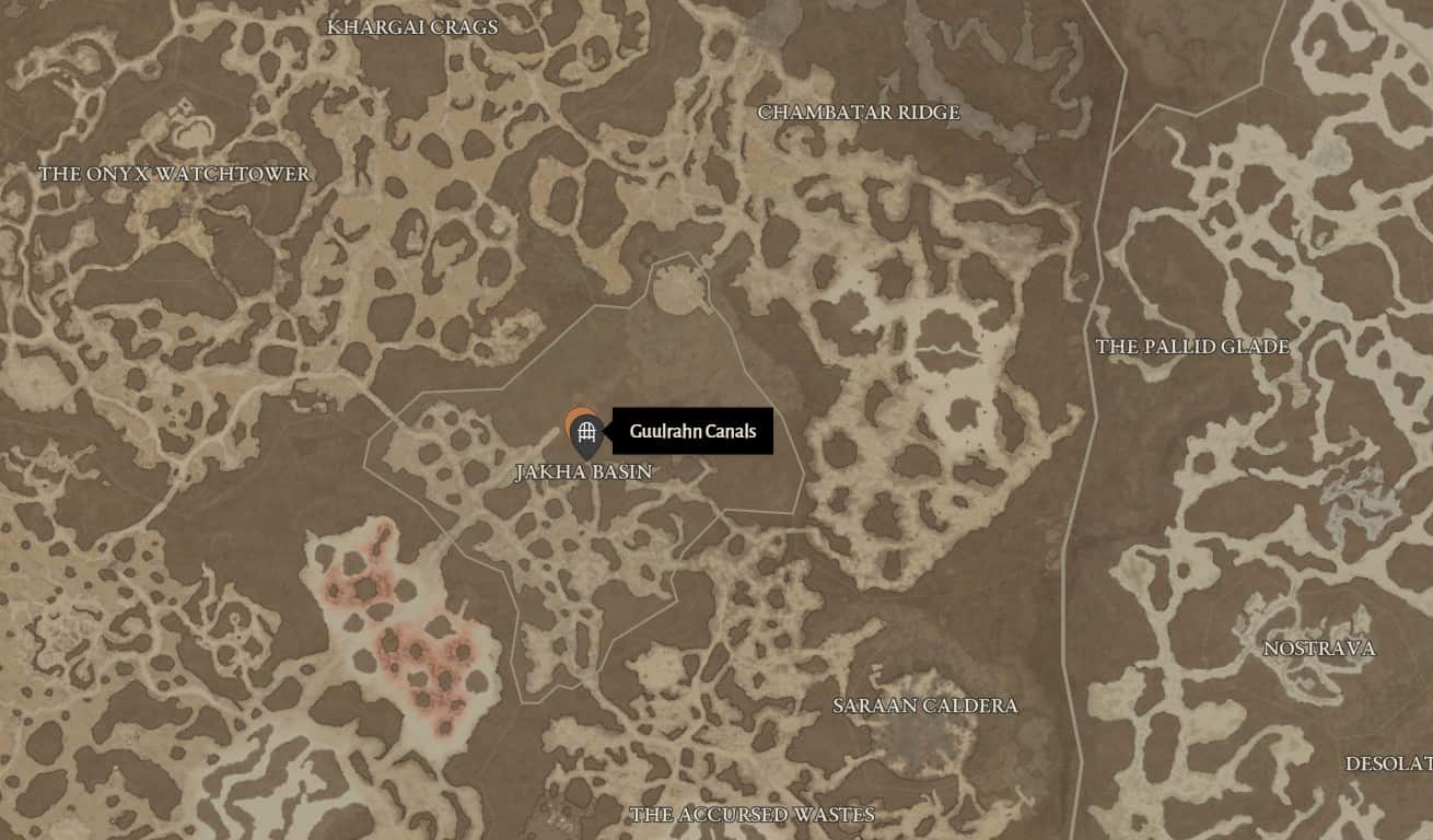 Guulrahn Canals Dungeon si trova in Diablo 4